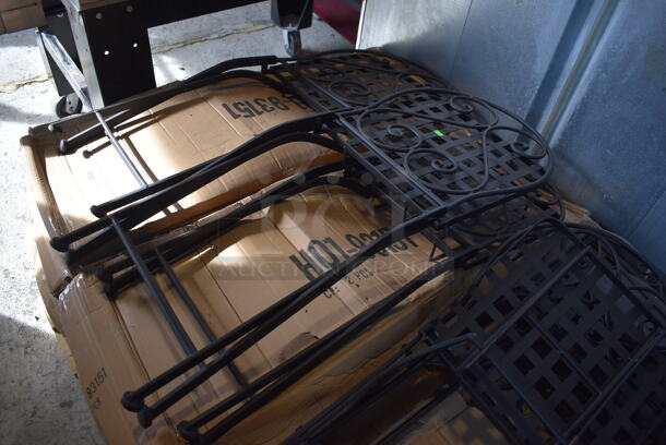 PALLET LOT OF 28 BRAND NEW! Black Metal Mesh Patio Chairs. 15.5x19x35. 28 Times Your Bid! - Image 6 of 7