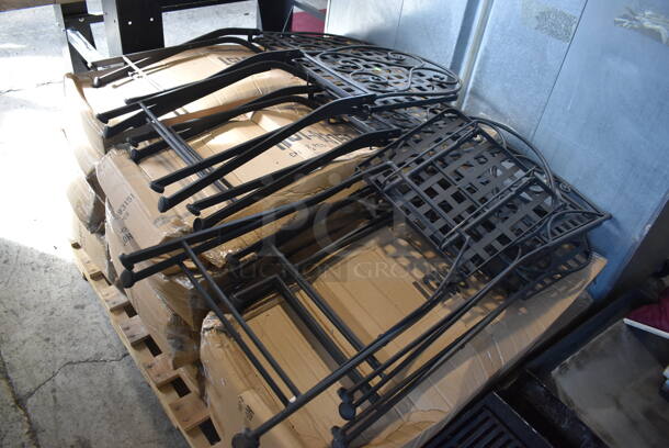 PALLET LOT OF 28 BRAND NEW! Black Metal Mesh Patio Chairs. 15.5x19x35. 28 Times Your Bid! - Image 7 of 7