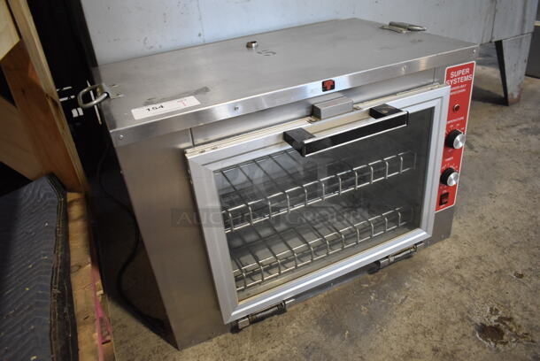 Super Systems NCO-2H Stainless Steel Commercial Countertop Electric Powered Oven w/ View Through Door and Thermostatic Controls. 120 Volts, 1 Phase. 28x18x21. Tested and Working! - Image 2 of 6