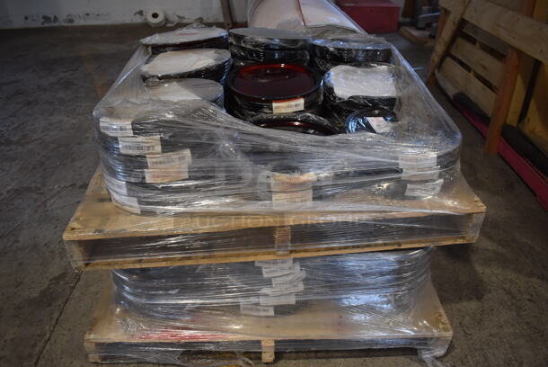 ALL ONE MONEY! PALLET LOT of Hammered Red Glass Chargers. 13x13x0.5 - Image 6 of 6
