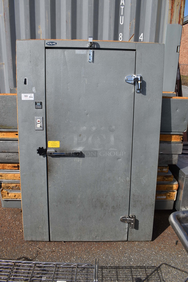 Norlake 6'x8' SELF CONTAINED Walk In Cooler Box w/ Apex XN050MA22D Condenser / Compressor. 208-230 Volts, 1 Phase. Picture of the Unit Before Removal Is Included In the Listing - Image 4 of 10