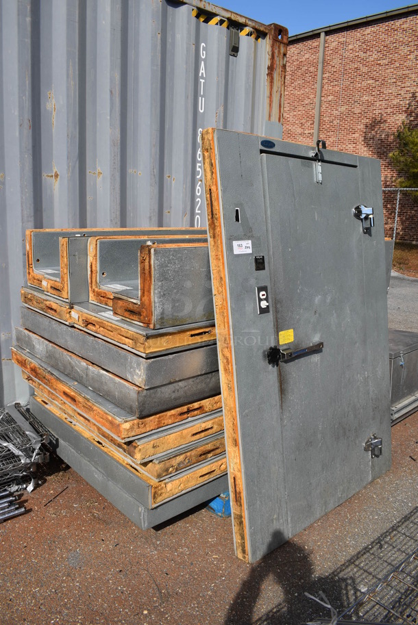 Norlake 6'x8' SELF CONTAINED Walk In Cooler Box w/ Apex XN050MA22D Condenser / Compressor. 208-230 Volts, 1 Phase. Picture of the Unit Before Removal Is Included In the Listing - Image 5 of 10
