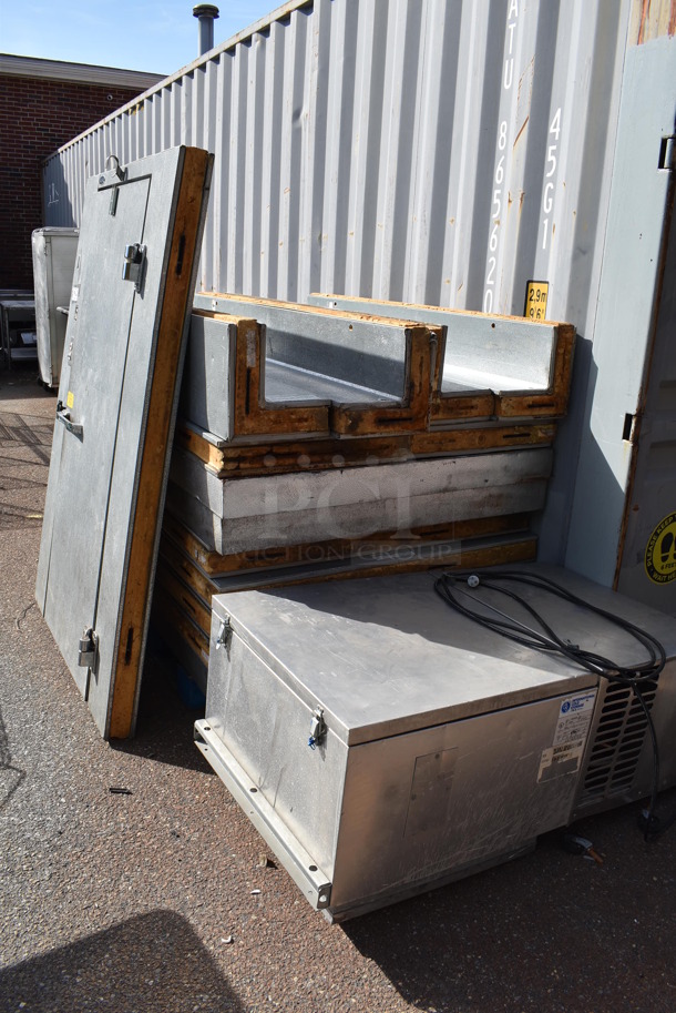 Norlake 6'x8' SELF CONTAINED Walk In Cooler Box w/ Apex XN050MA22D Condenser / Compressor. 208-230 Volts, 1 Phase. Picture of the Unit Before Removal Is Included In the Listing - Image 10 of 10