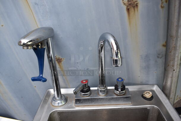 Stainless Steel Commercial Single Bay Sink w/ Faucet, Handles and Water Dispenser. 15x21x24 - Image 2 of 4