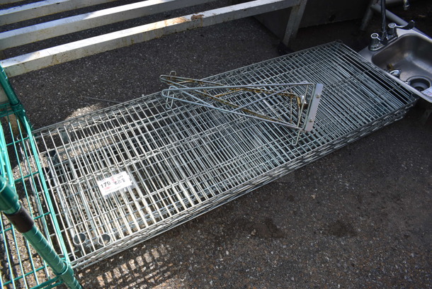 ALL ONE MONEY! Lot of 4 Chrome Finish Wire Shelves. 54x18x1.5 - Image 3 of 3