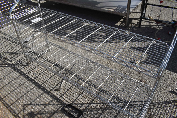 Chrome Finish 2 Tier Shelving Unit. 47.5x12x31 - Image 3 of 3