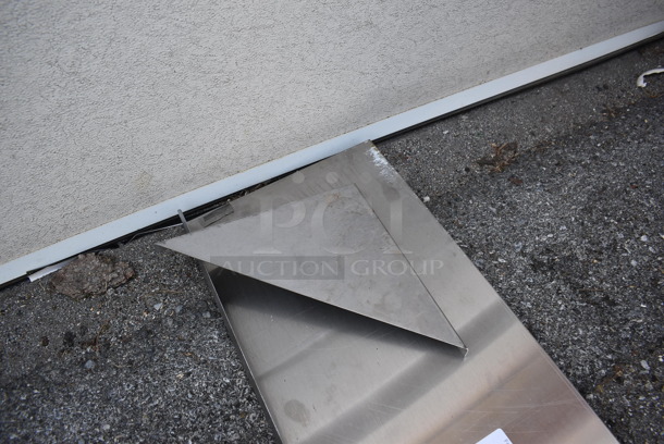 PendPort BPWS-1248 Stainless Steel Commercial Wall Mount Shelf w/ Brackets. 48x12x14 - Image 4 of 4