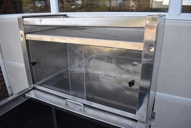 Metal Commercial Portable Hot Dog Cart. 44.5x24x52 - Image 4 of 8