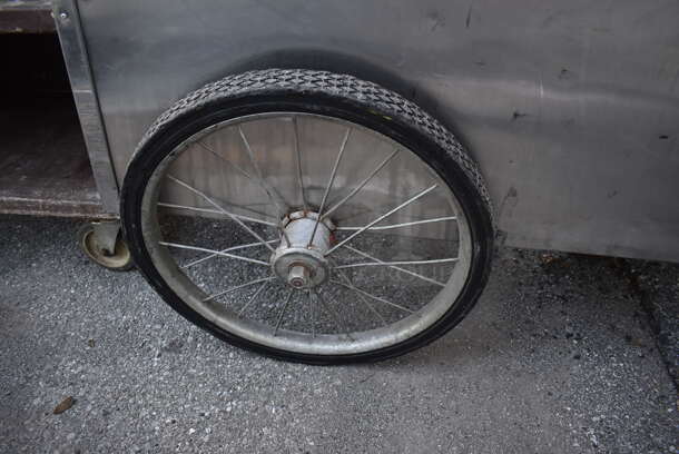 Metal Commercial Portable Hot Dog Cart. 44.5x24x52 - Image 5 of 8