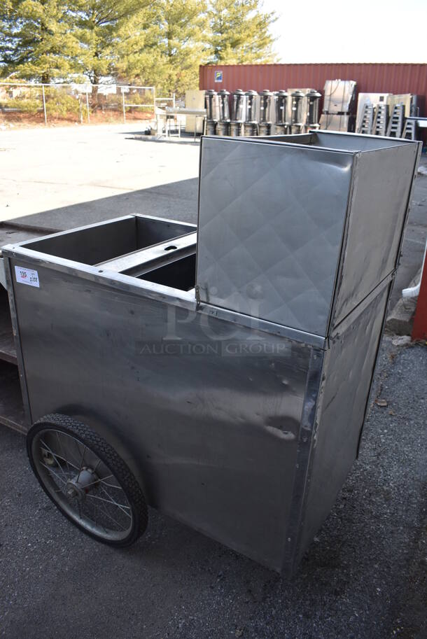 Metal Commercial Portable Hot Dog Cart. 44.5x24x52 - Image 6 of 8