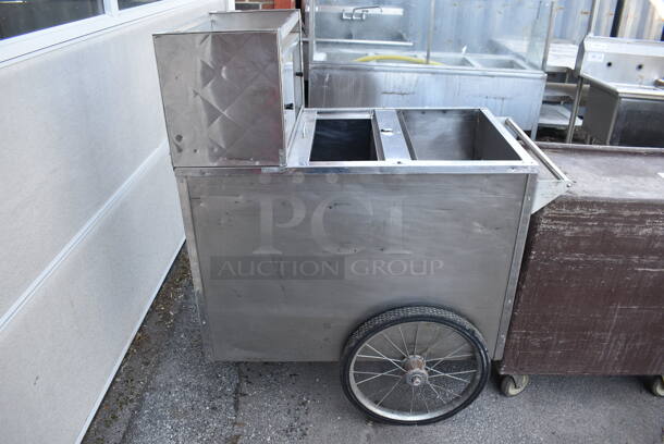 Metal Commercial Portable Hot Dog Cart. 44.5x24x52 - Image 7 of 8