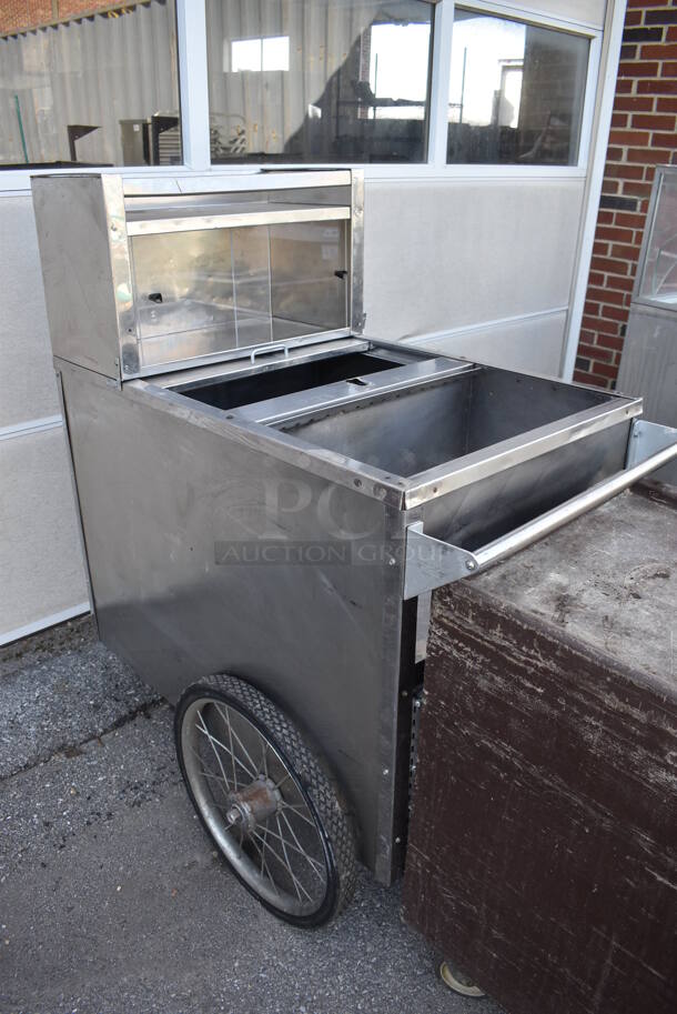 Metal Commercial Portable Hot Dog Cart. 44.5x24x52 - Image 8 of 8