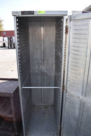 Cres Cor Metal Commercial Enclosed Pan Transport Rack on Commercial Casters. 21x31x69.5