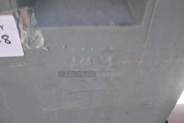 Metro Blue Poly Dish Cart on Commercial Casters. 22.5x22.5x30.5 - Image 3 of 4