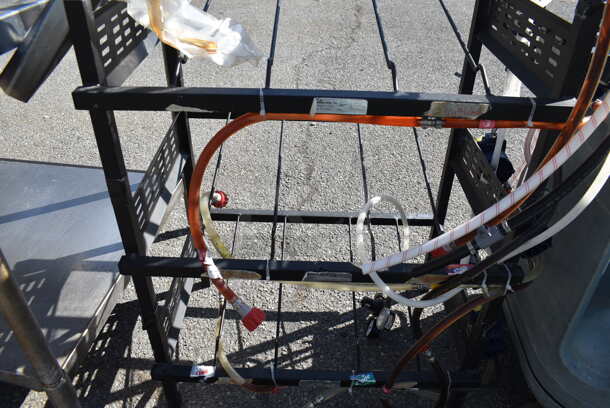 Black Metal Soda Rack w/ 8 Pumps. 32x20x49 - Image 5 of 5