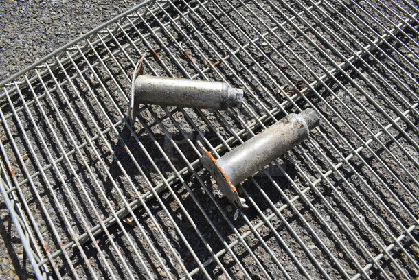 Chrome Finish Wire Shelf and 2 Feet. 60x24x1.5 - Image 3 of 3