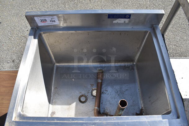 Stainless Steel Single Bay Ice Bin. 24x18.5x33 - Image 2 of 4