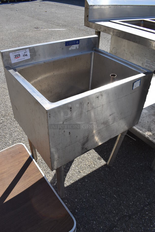 Stainless Steel Single Bay Ice Bin. 24x18.5x33 - Image 3 of 4