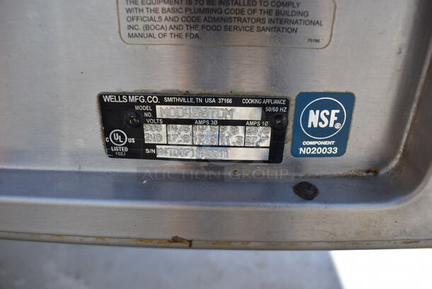 Wells MDD400TOM Stainless Steel Commercial Electric Powered 4 Bay Steam Table. 208/240 Volts. 84x36x41 - Image 5 of 8