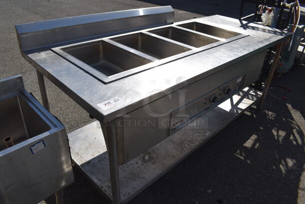 Wells MDD400TOM Stainless Steel Commercial Electric Powered 4 Bay Steam Table. 208/240 Volts. 84x36x41 - Image 7 of 8