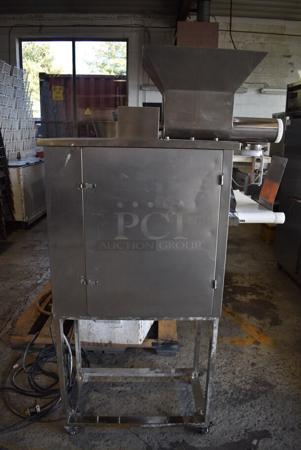 Taibo MF2-C Stainless Steel Commercial Floor Style Dough Divider on Commercial Casters. 240 Volts, 1 Phase. 31x43x73 - Image 3 of 8