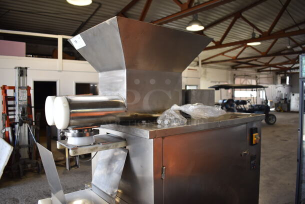 Taibo MF2-C Stainless Steel Commercial Floor Style Dough Divider on Commercial Casters. 240 Volts, 1 Phase. 31x43x73 - Image 7 of 8