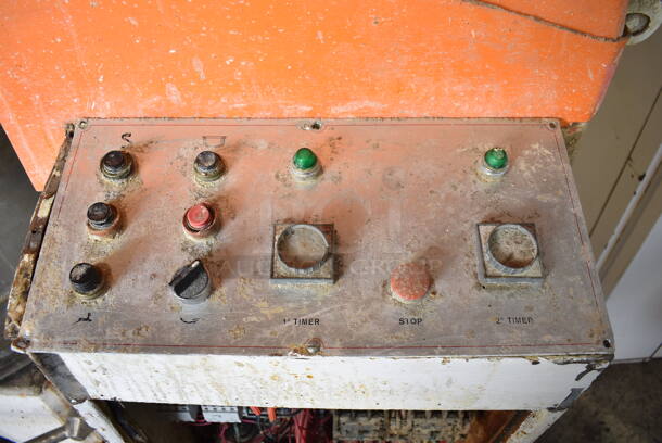 Metal Commercial Floor Style Spiral Mixer w/ Metal Mixing Bowl and Dough Hook Attachment. 460 Volts, 3 Phase. 36x63x55 - Image 5 of 8