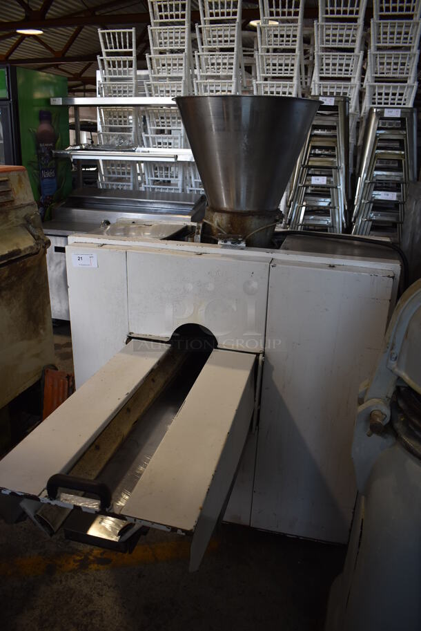 Metal Commercial Floor Style Dough Former on Commercial Casters. 46.5x58x65 - Image 2 of 12