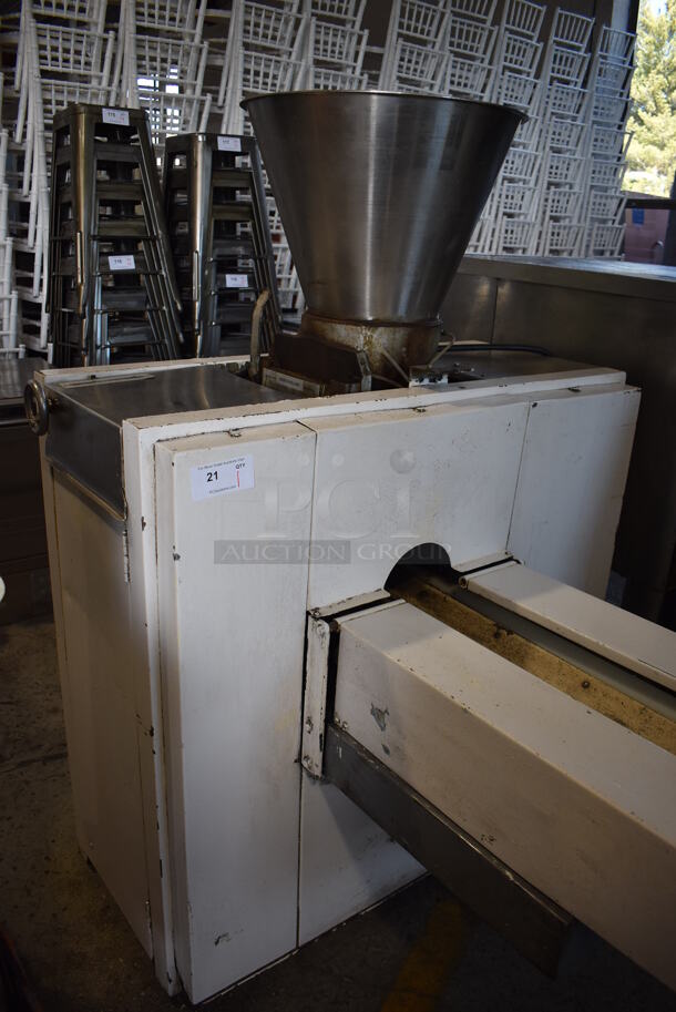 Metal Commercial Floor Style Dough Former on Commercial Casters. 46.5x58x65 - Image 4 of 12