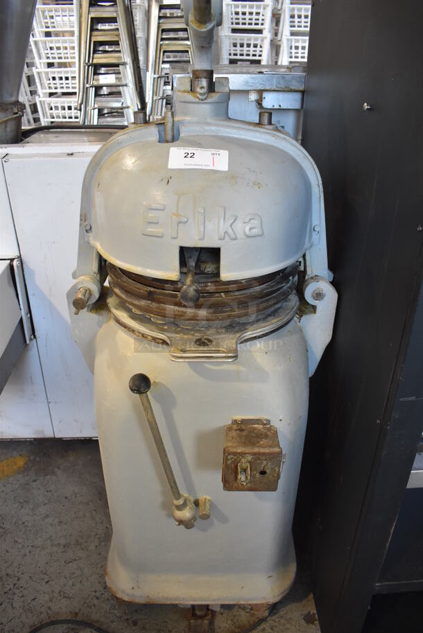 Erika Metal Commercial Floor Style Dough Divider on Commercial Casters. 208-250 Volts, 1 Phase. 22x23x72 - Image 1 of 9