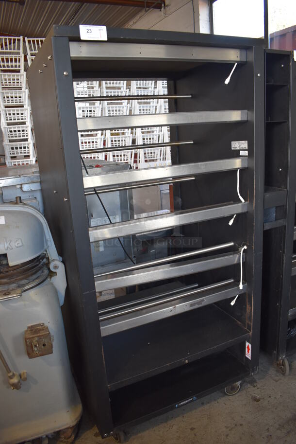 Lakeside 98253 	Metal Commercial Bakery Pastry Bagel Donut Transport Display Rack on Commercial Casters. 38.5x33.5x77.5 - Image 2 of 5