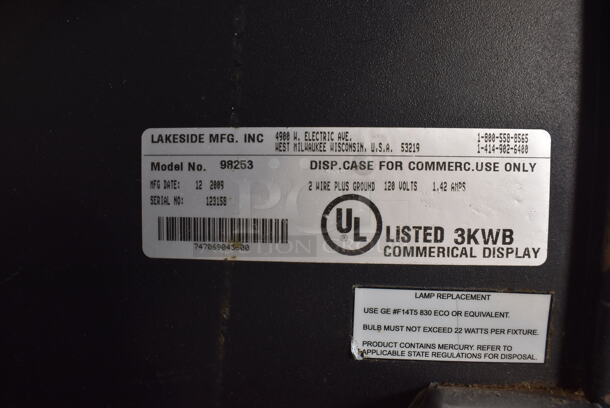 Lakeside 98253 	Metal Commercial Bakery Pastry Bagel Donut Transport Display Rack on Commercial Casters. 38.5x33.5x77.5 - Image 4 of 5