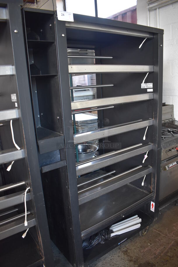 Lakeside 98253	Metal Commercial Bakery Pastry Bagel Donut Transport Display Rack on Commercial Casters. 45.5x33.5x77.5 - Image 1 of 5