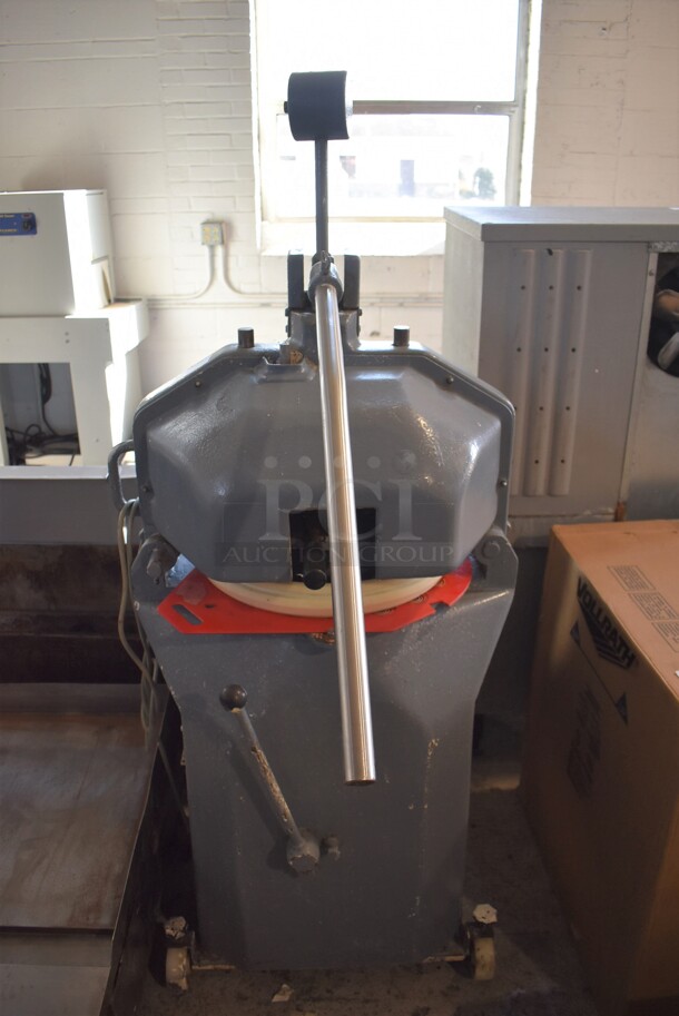 Metal Commercial Floor Style Dough Divider on Commercial Casters. 220 Volts, 3 Phase. 26.5x37x64 - Image 1 of 9