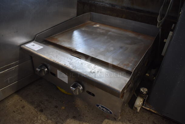 Atosa Stainless Steel Commercial Countertop Natural Gas Powered Flat Top Griddle. 24x28x17 - Image 2 of 4