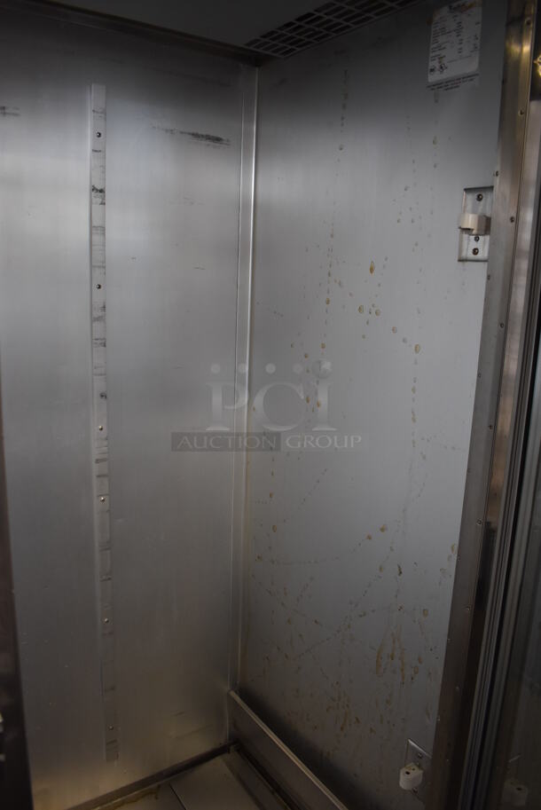 Traulsen ARI232HUT-FHG Stainless Steel Commercial 2 Door Roll In Rack Cooler Merchandiser. 115 Volts, 1 Phase. 68x34x89. Tested and Powers On But Does Not Get Cold - Image 6 of 9