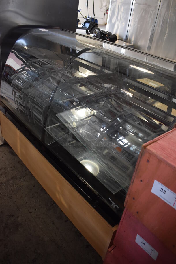 Metal Commercial Floor Style Deli Display Case Merchandiser. 59x38x31. Tested and Powers On But Does Not Get Cold - Image 3 of 6