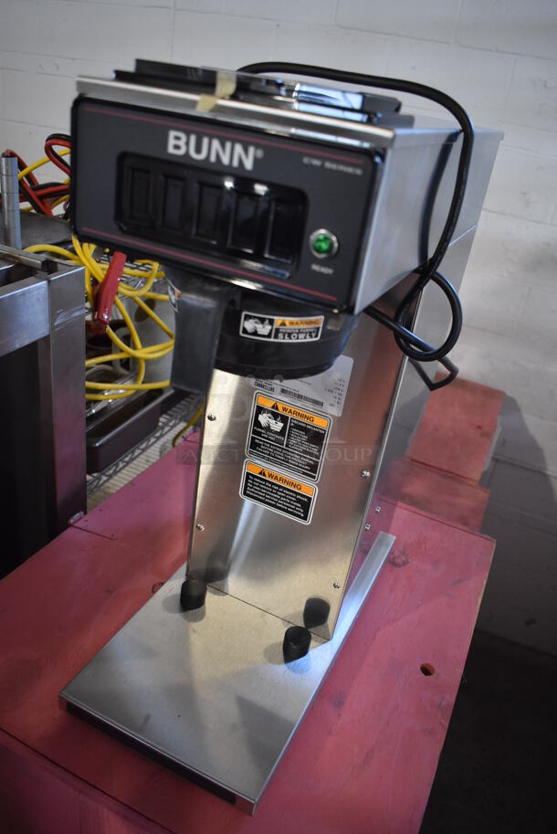 Bunn CW15-APS Stainless Steel Commercial Countertop Coffee Machine w/ Poly Brew Basket. Comes in Pink Wooden Box. Stock Picture - Cosmetic Condition May Vary. 120 Volts, 1 Phase. 8x18.5x23.5 - Image 5 of 7