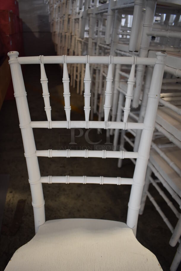 10 White Finish Chivari Dining Chairs. Stock Picture - Cosmetic Condition May Vary. 16.5x18.5x36. 10 Times Your Bid! - Image 7 of 7