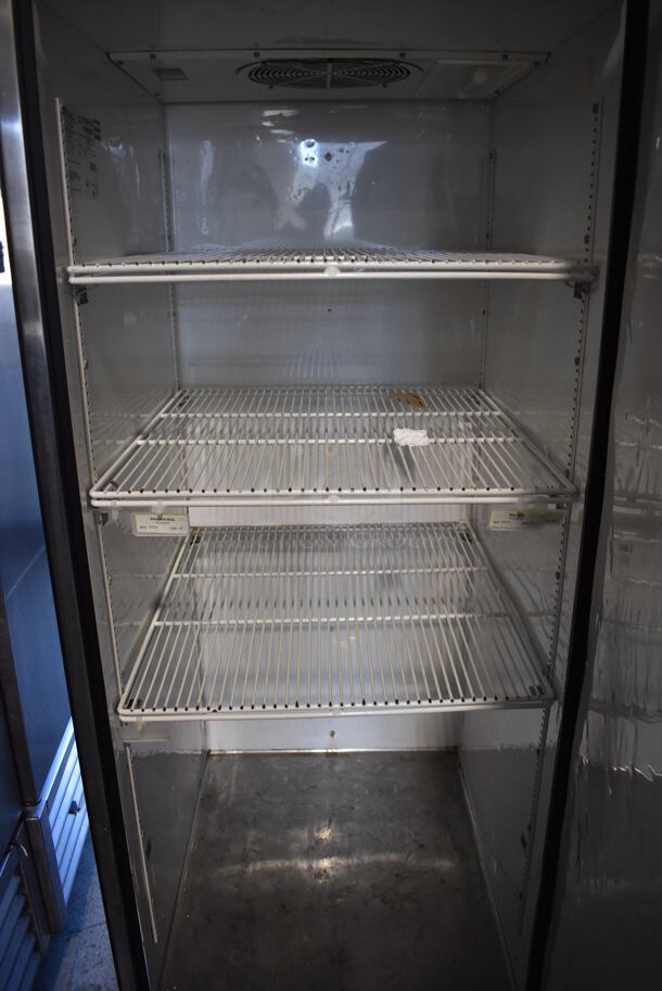 2011 True TG1F-1S Stainless Steel Commercial Single Door Reach In Freezer w/ Poly Coated Racks on Commercial Casters. 115 Volts, 1 Phase. 29x35x83. Tested and Working! - Image 5 of 6