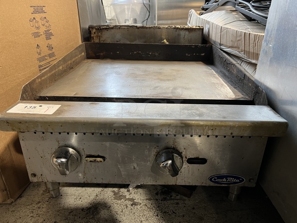 Cook Rite Stainless Steel Commercial Countertop Natural Gas Powered Flat Top Griddle. 24x27.5x15 - Image 2 of 5