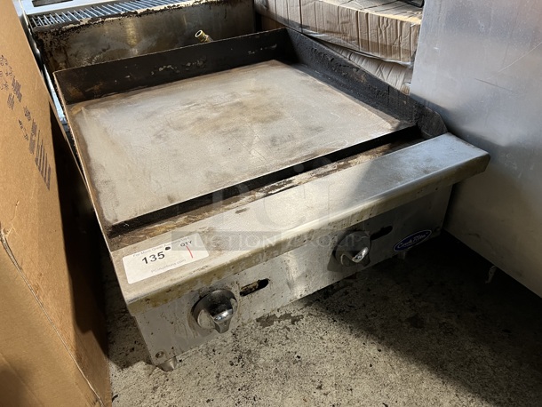 Cook Rite Stainless Steel Commercial Countertop Natural Gas Powered Flat Top Griddle. 24x27.5x15 - Image 4 of 5