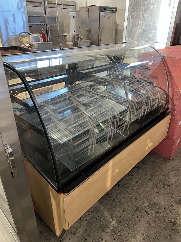 Metal Commercial Floor Style Deli Display Case Merchandiser. 59x38x31. Tested and Powers On But Does Not Get Cold - Image 5 of 6