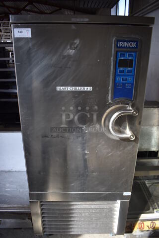Irinox MF 70.1L ETL Stainless Steel Commercial Floor Style Blast Chiller w/ Probe on Commercial Casters. 208 Volts, 3 Phase. 34x41x79