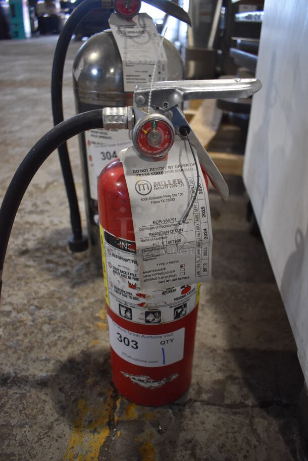 Amerex Fire Extinguisher. 6x4x15. Buyer Must Pick Up - We Will Not Ship This Item.  
