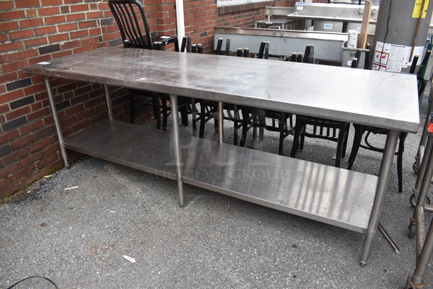 Stainless Steel Table w/ Under Shelf. 96x32x34.5 - Image 2 of 5