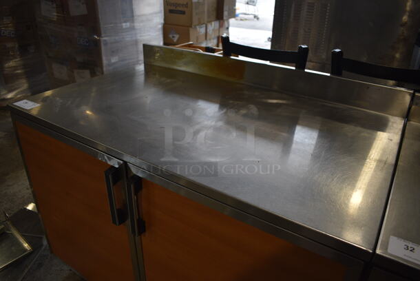 Duke RUF-48 Stainless Steel Commercial 2 Door Work Top Cooler. 120 Volts, 1 Phase. 48x31x40. Tested and Working! - Image 4 of 7