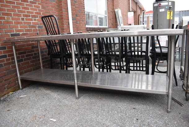 Stainless Steel Table w/ Under Shelf. 96x32x34.5 - Image 5 of 5