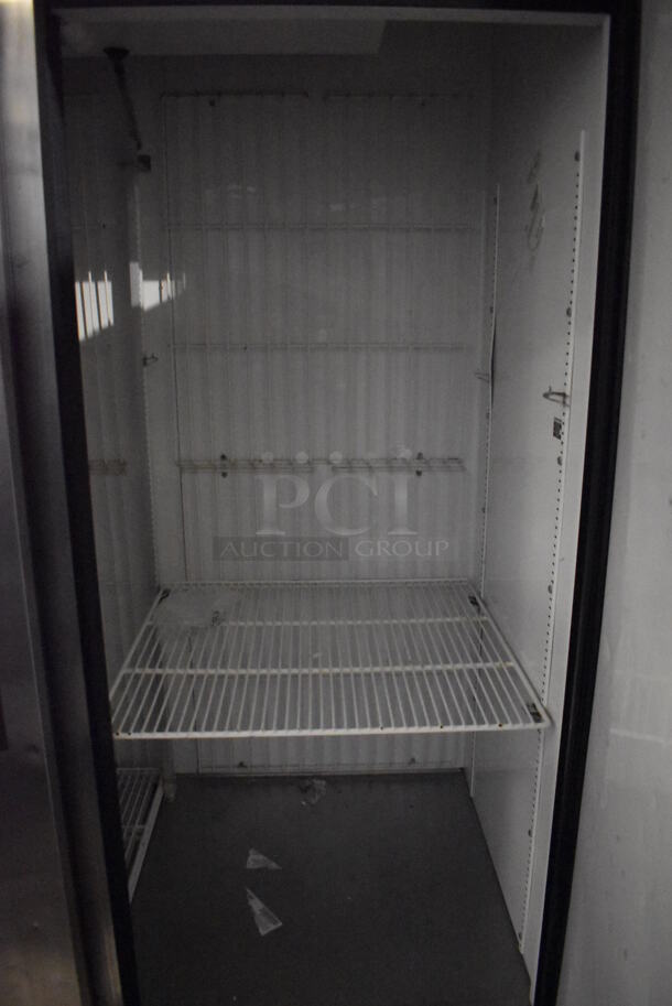 2013 True T-49F ENERGY STAR Stainless Steel Commercial 2 Door Reach In Freezer w/ Poly Coated Racks on Commercial Casters. 115 Volts, 1 Phase. 54x30x83. Tested and Working! - Image 5 of 8
