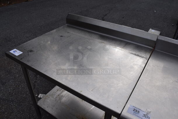 Stainless Steel Table w/ Back Splash and Under Shelf. 36x30x38 - Image 3 of 5